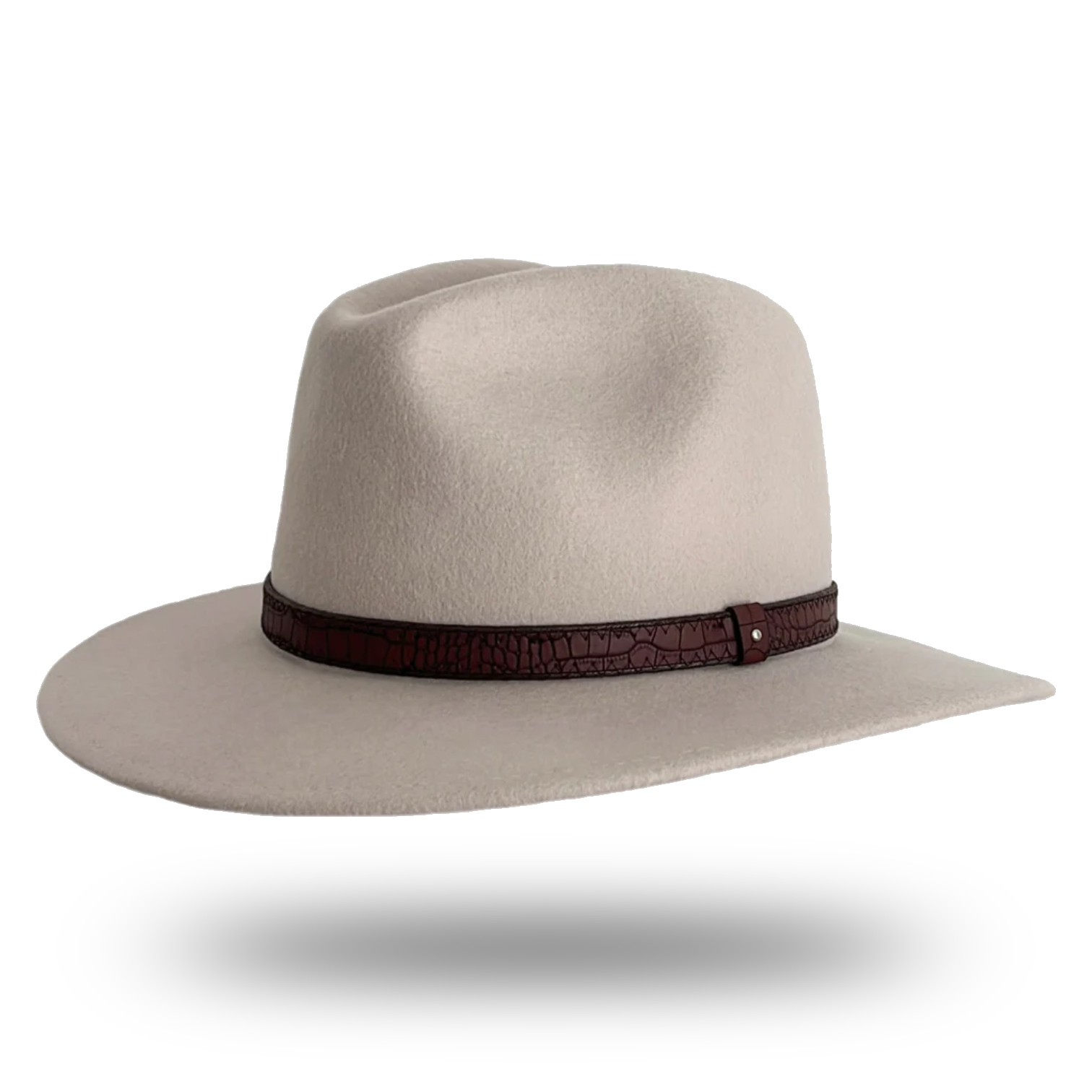 Wool Felt Fedora Hat - Cream