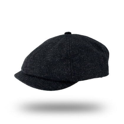 Newsboy Hat - Wool Blend - Black