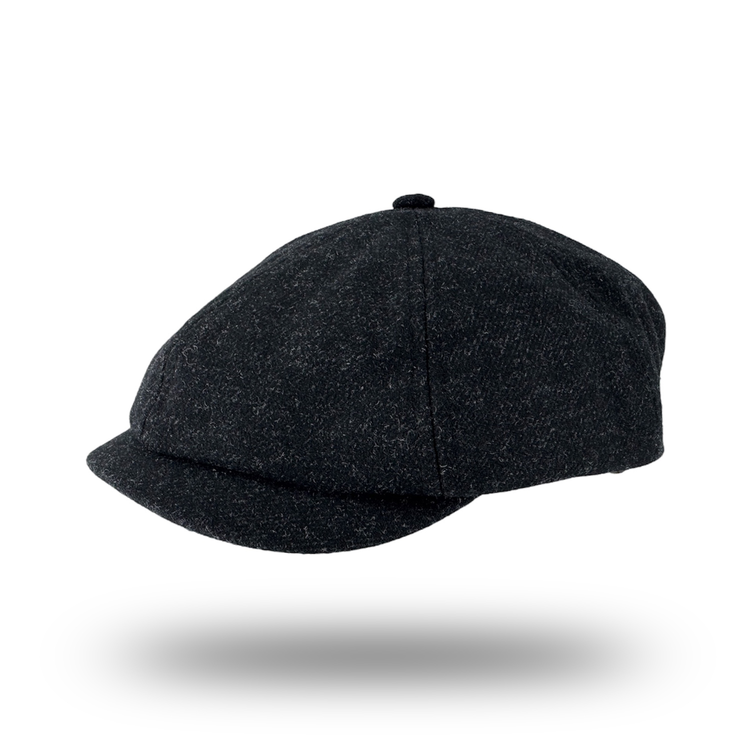 Newsboy Hat - Wool Blend - Black