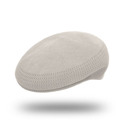 "The Rattan" Mesh Flat Cap - Cream
