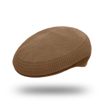 "The Rattan" Mesh Flat Cap - Coffee